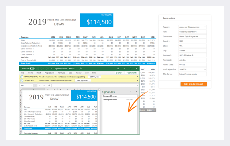 MS Office Document Signatures