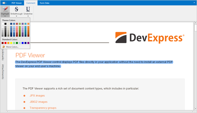 Markup Annotations - PDF Viewer for WPF | DevExpress