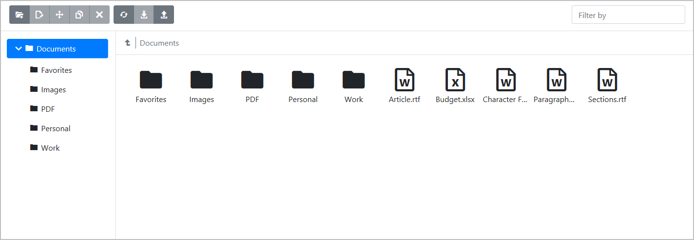 ASP.NET Bootstrap File Manager, DevExpress