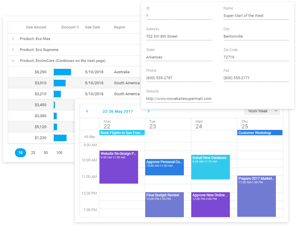 Compact Material Design Theme - ASP.NET Core, DevExpress