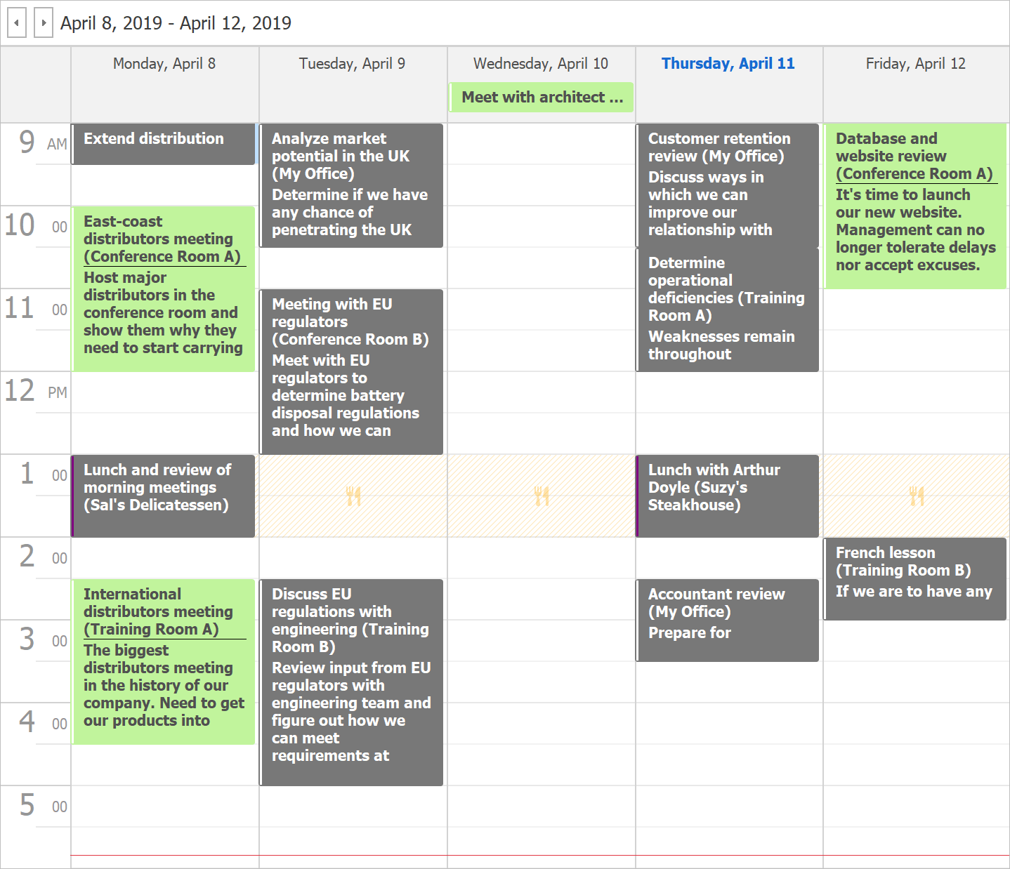 Appointment Slots for Office Hours, Meeting Availability