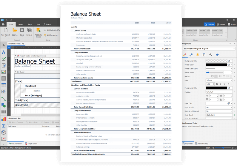 Cross Tab Report - WinForms Reporting, DevExpress