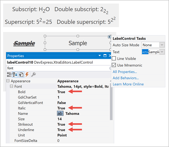 HTML Formatting - WinForms Controls, DevExpress