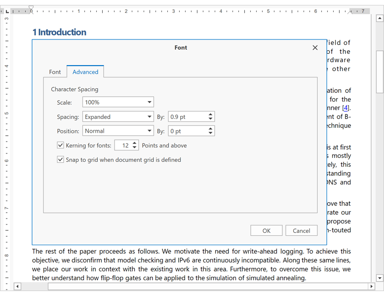 Character Properties - WinForms and WPF Rich Text Editor | DevExpress