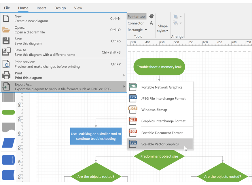 SVG Export - WPF Diagram Control | DevExpress