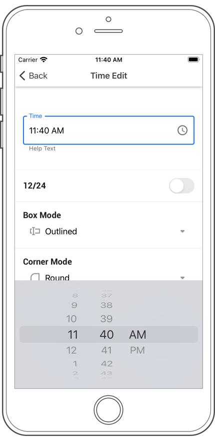 Time Edit - Xamarin.Forms UI | DevExpress