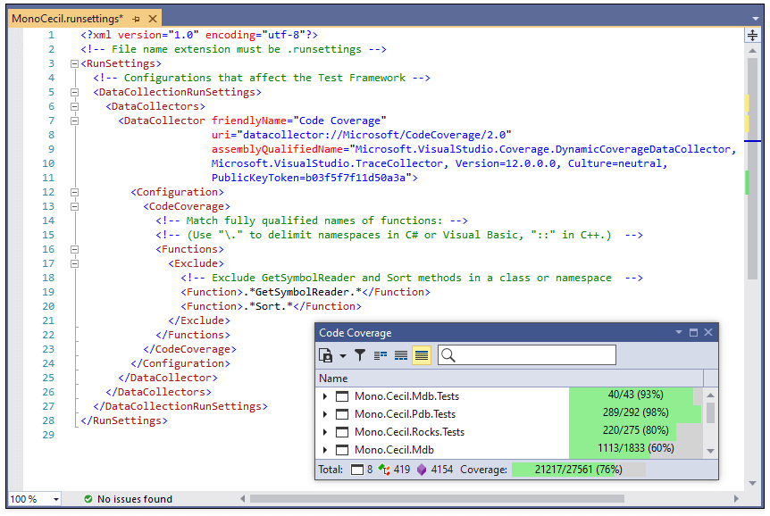 Run Settings File Support - CodeRush | DevExpress