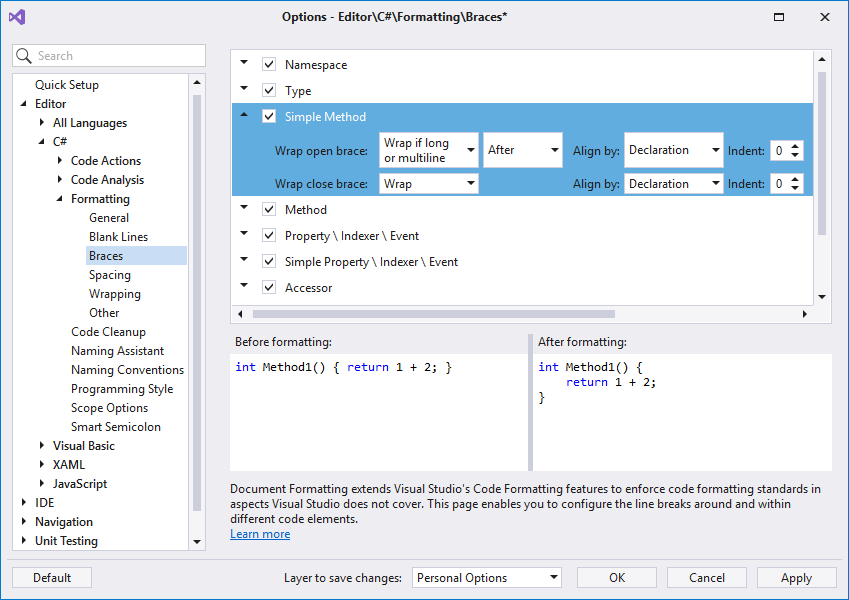 Simple Member Formatting - CodeRush | DevExpress