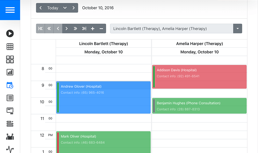 ASP.NET Boostrap Scheduler Control