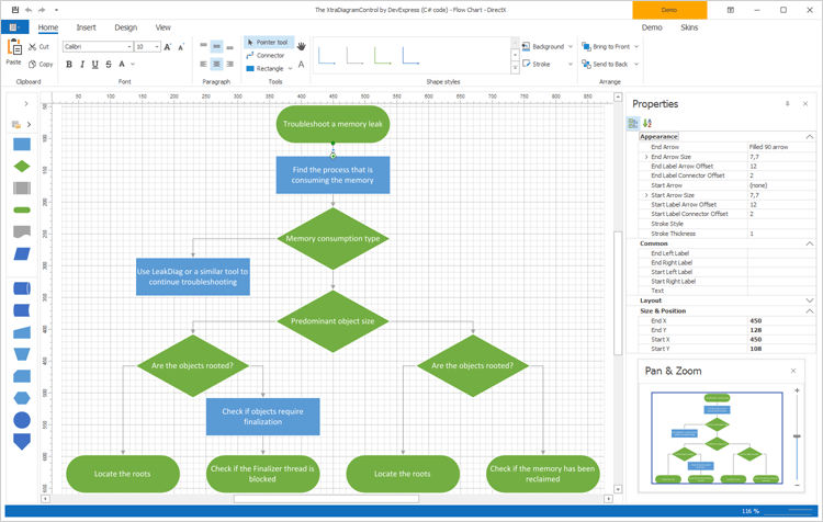 WinForms Diagram Control