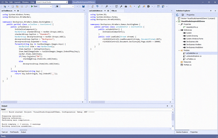 Auto-Hide Panels - WinForms Docking Library | DevExpress