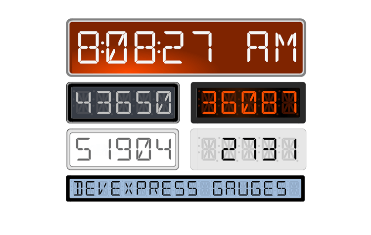 WinForms Digital Gauges | DevExpress