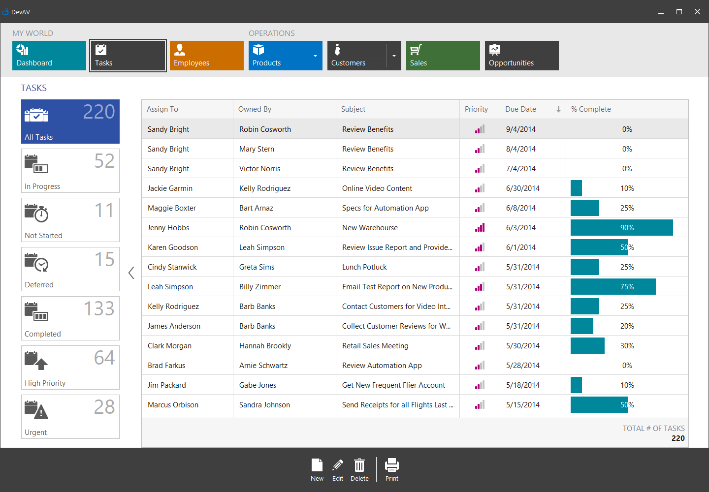 Touch Support in DevExpress WinForms DataGrid