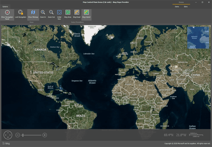 Office Inspired Application with Web Map Service - WinForms Map Control | DevExpress