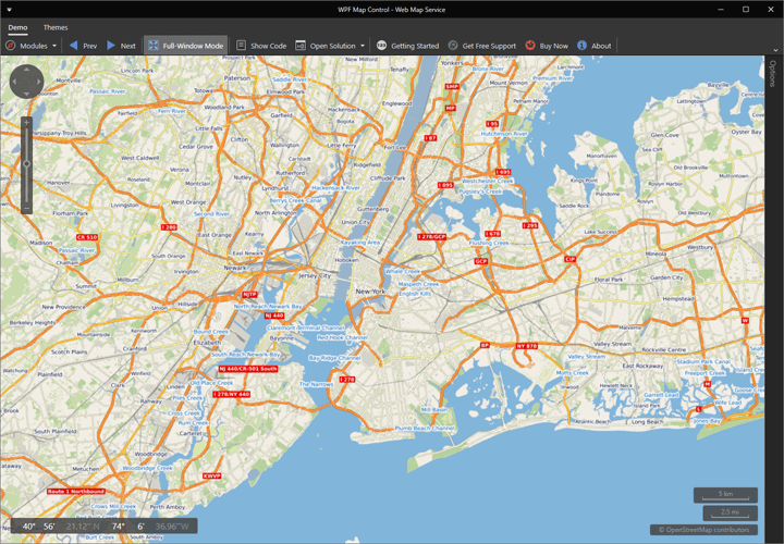 Web Map Service Support - WPF Map Control | DevExpress