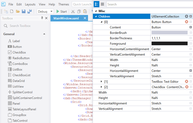 Property Categories and Collections - WPF Property Grid | DevExpress