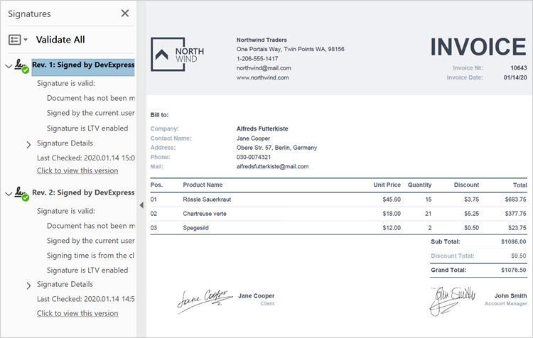 PDF Document Signatures