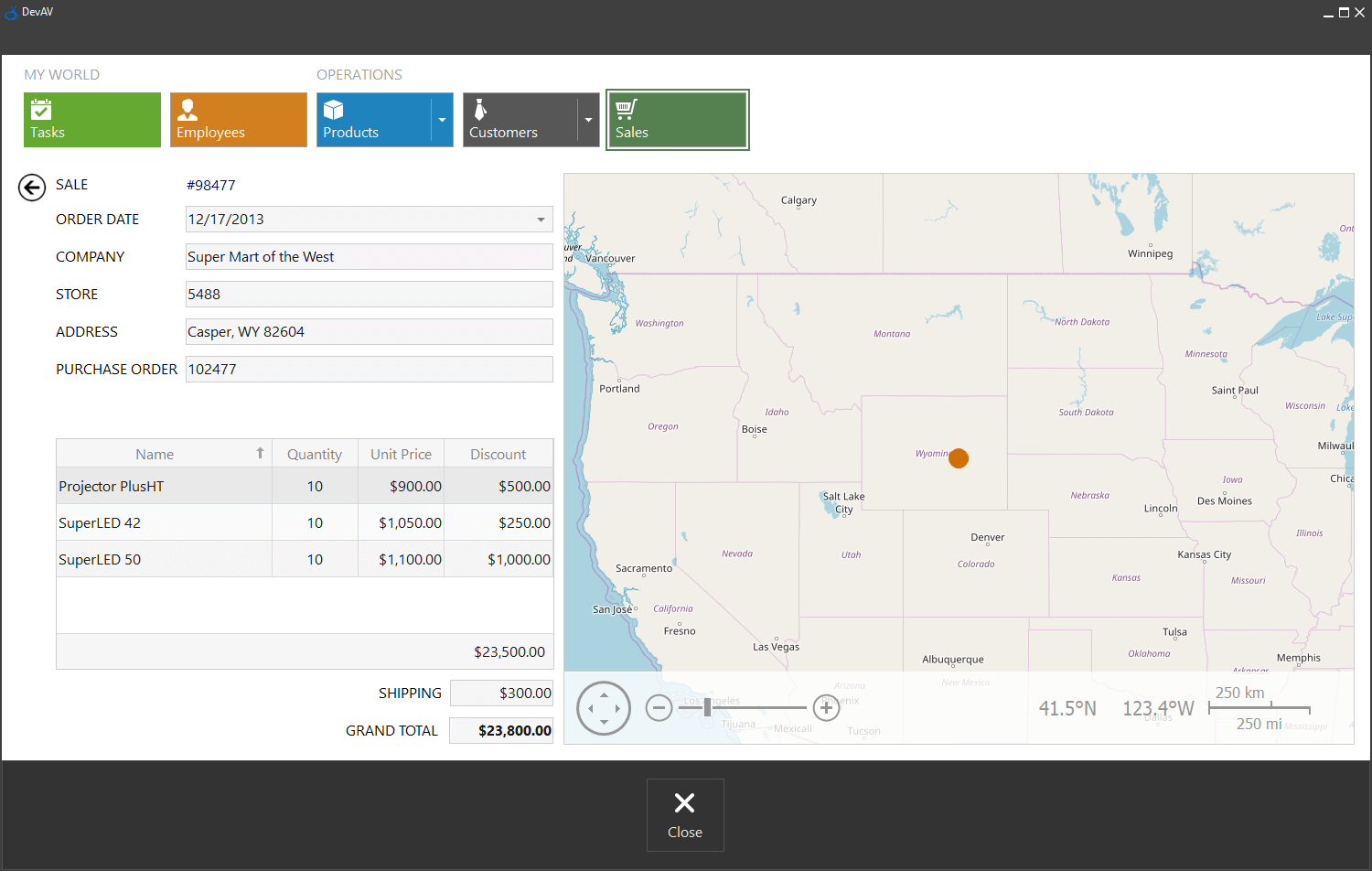 Data Analysis Controls for VCL - Maps, Pivot Tables, Gauges