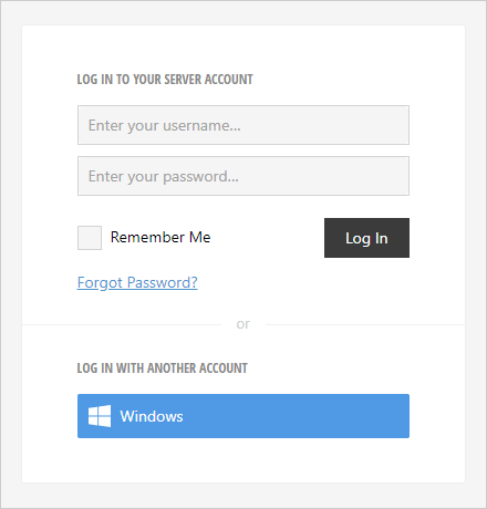 Administrative Panel - Report and Dashboard Server, DevExpress