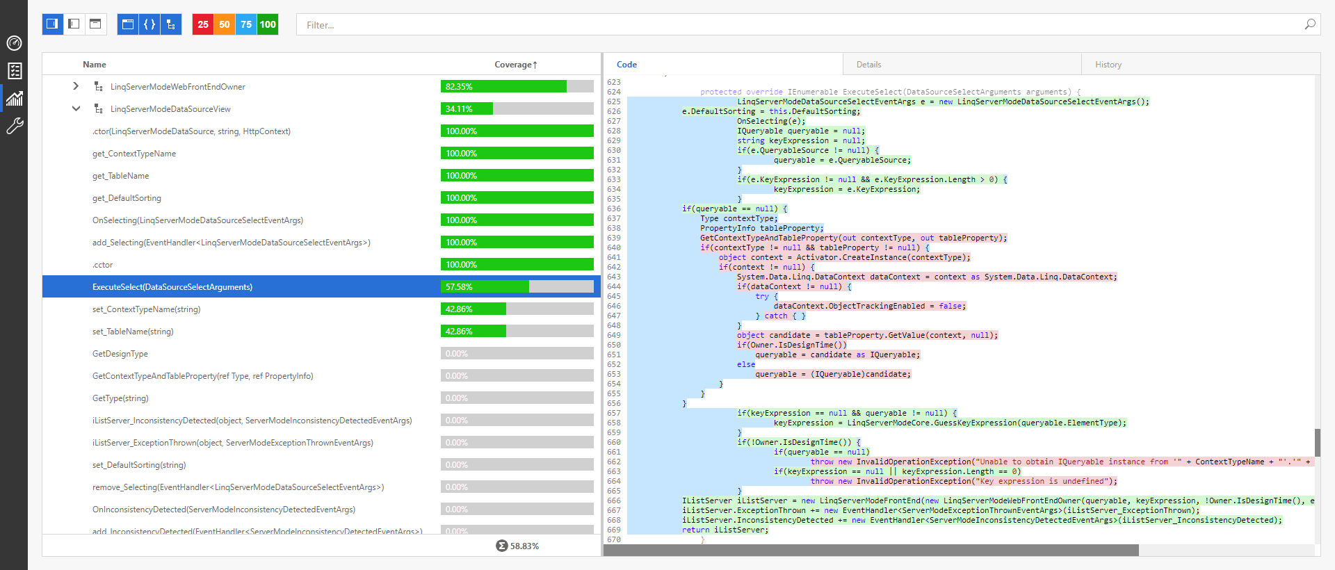 Code Coverage Enhancements - CodeRush, DevExpress