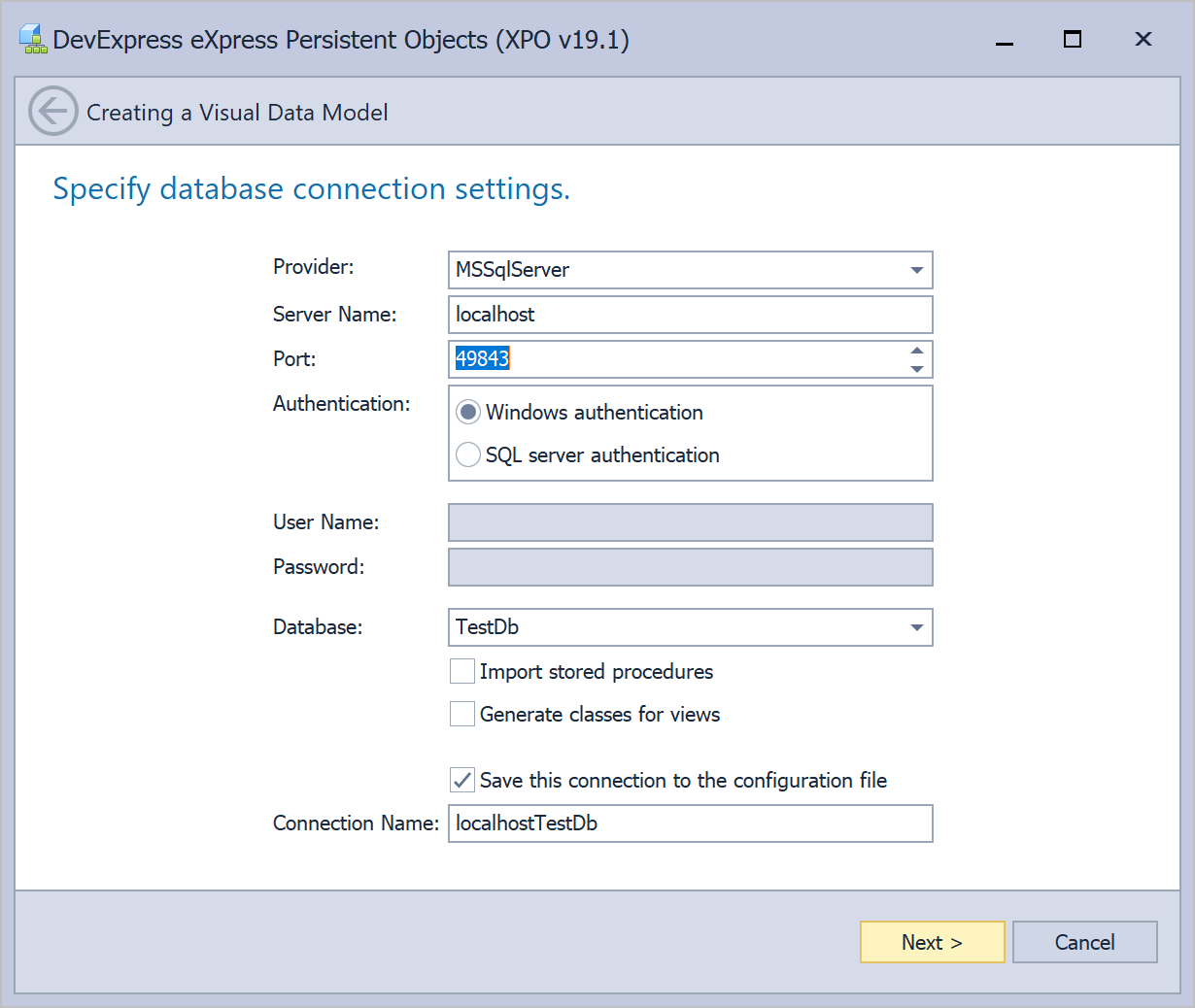 Connection Provider Enhancements - XPO, DevExpress