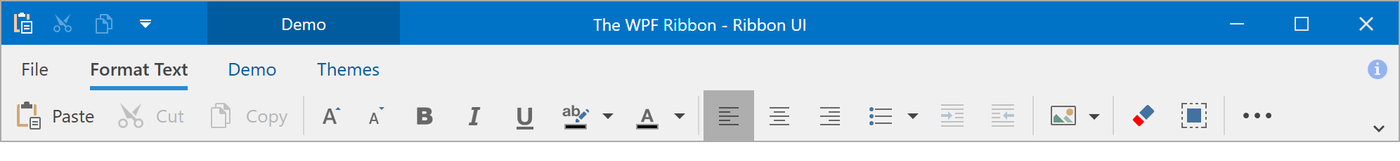 Simplified Mode - WPF Ribbon, DevExpress