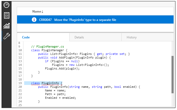 Code Analysis Diagnostics