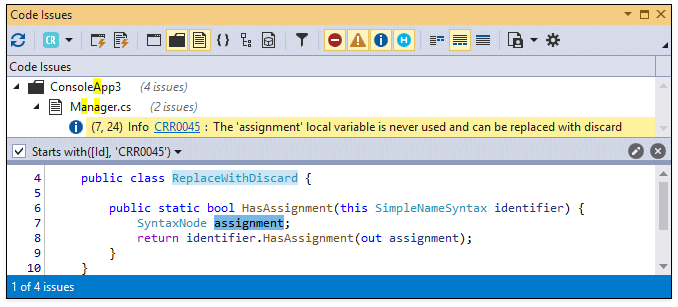 Code Analysis Enhancement