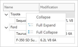 Node Expand/Collapse Menu - WinForms TreeList, DevExpress