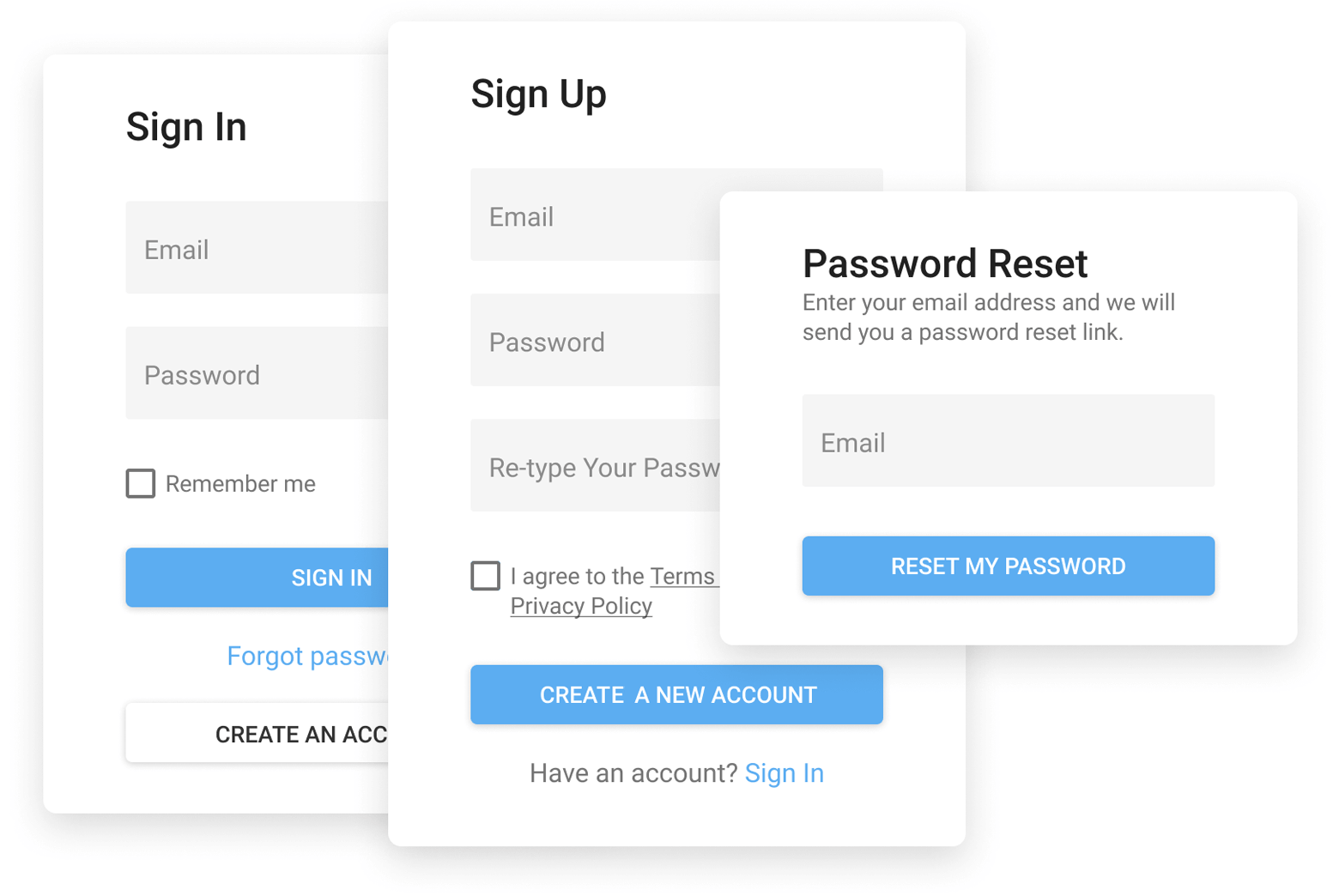 Authentication UI Template - React Components | DevExpress