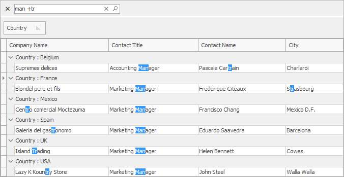 VCL Grid, TreeList, and Vertical Grid Controls - Compact Layout for the Find Panel | DevExpress