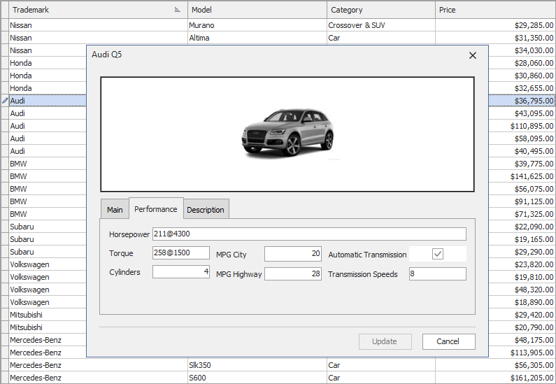 VCL Grid Control - Modal Edit Forms | DevExpress