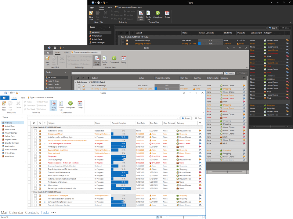 VCL Skins Library - Office 2019 White, Dark Gray, and Black Skins | DevExpress