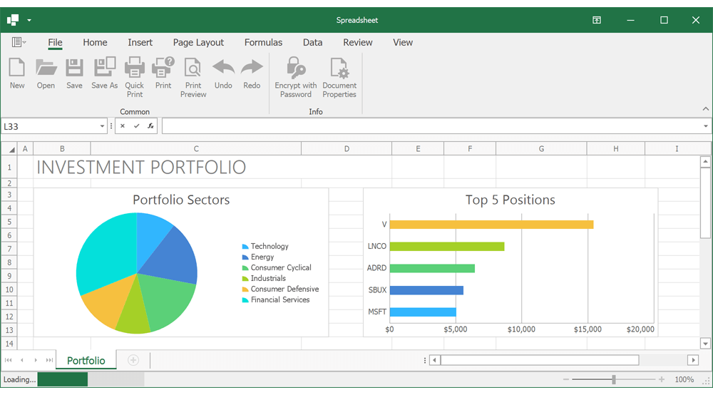 Progress Indication - WinForms Spreadsheet Control | DevExpress