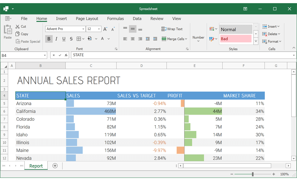 WinForms Spreadsheet - Custom Font Loading Engine | DevExpress