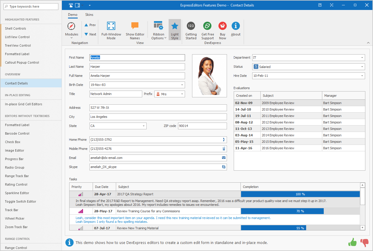 Light Style - VCL UI Library | DevExpress