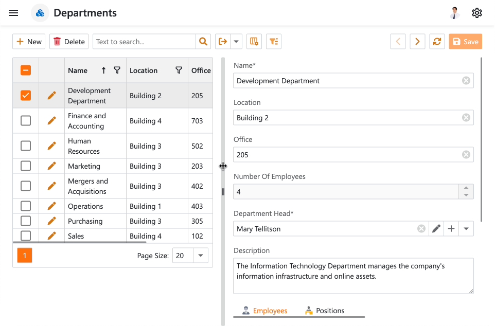 Splitter in Master Detail Mode - XAF for Blazor, DevExpress