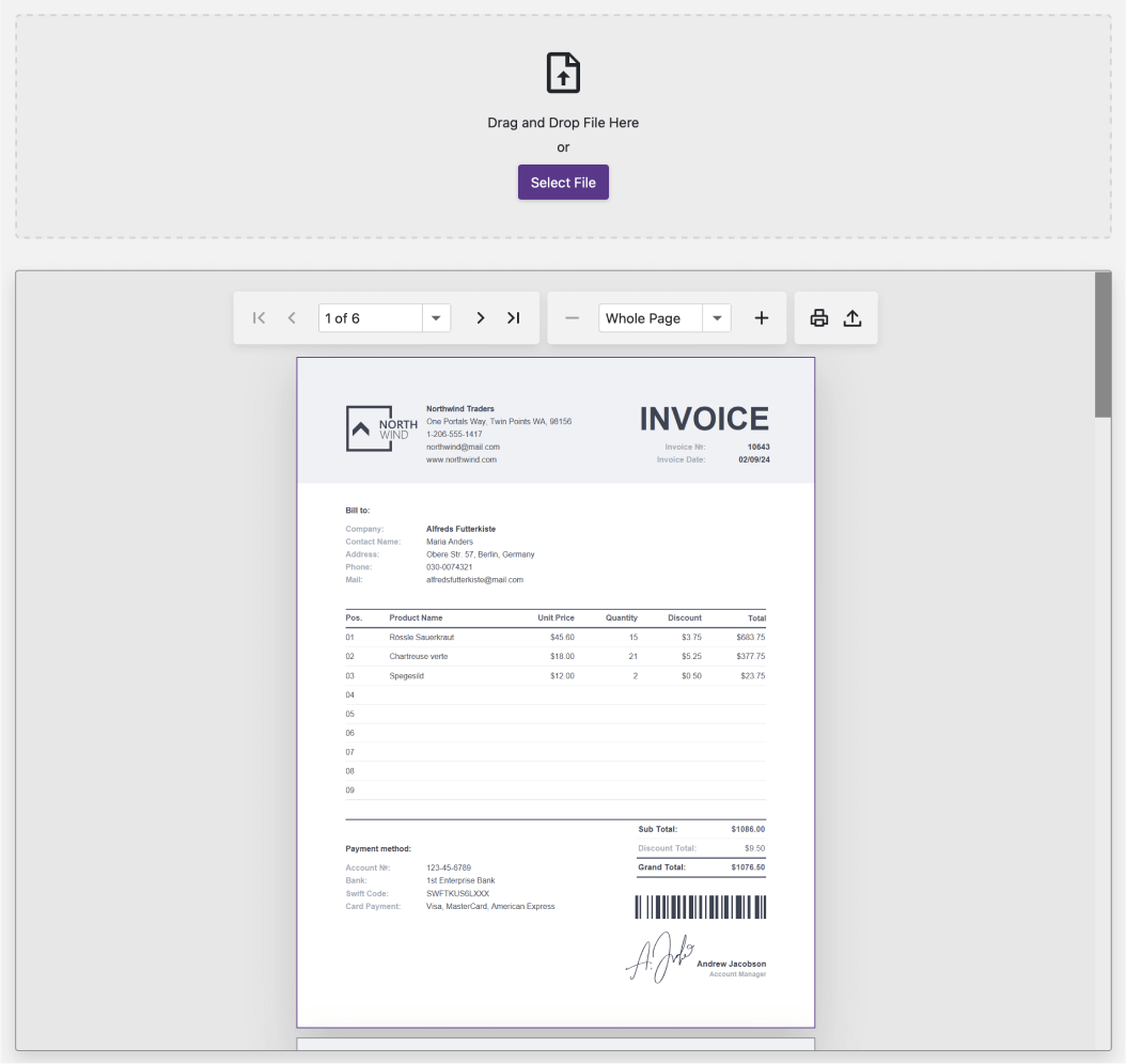 Blazor PDF Viewer, DevExpress