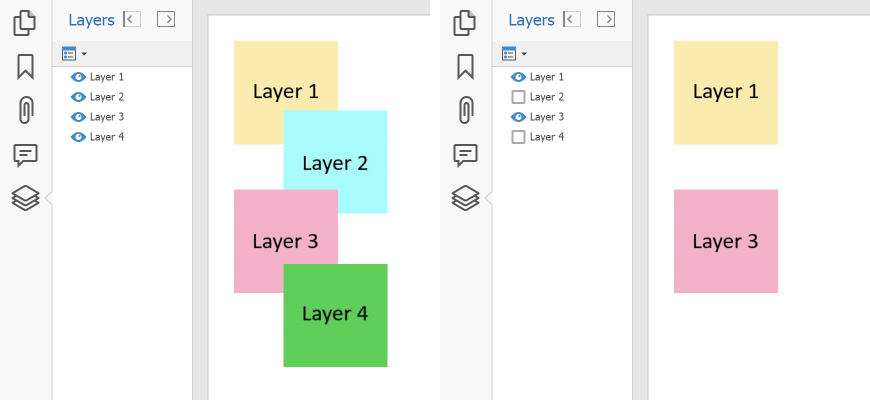 Layers - WinForms PDF Viewer, DevExpress