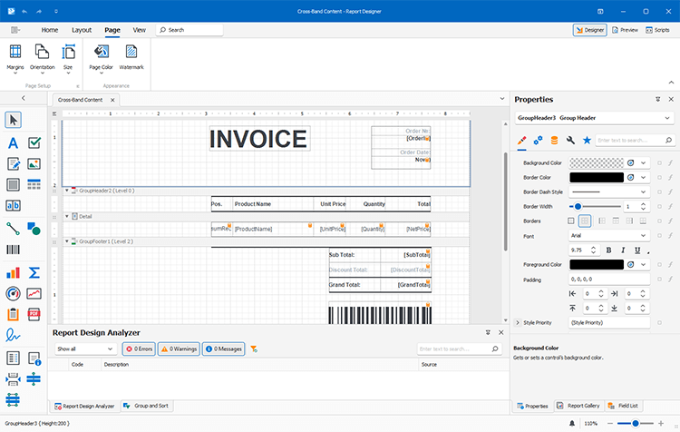 Comprehensive Customization - .NET Reporting Tools | DevExpress