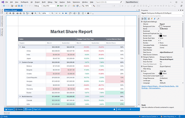 Integrated Print Preview - DevExpress Reporting