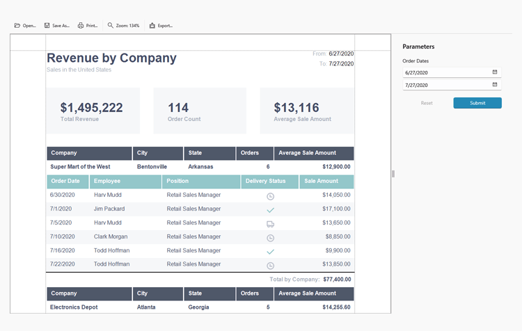 DevExpress WinUI Reporting - Document Viewer