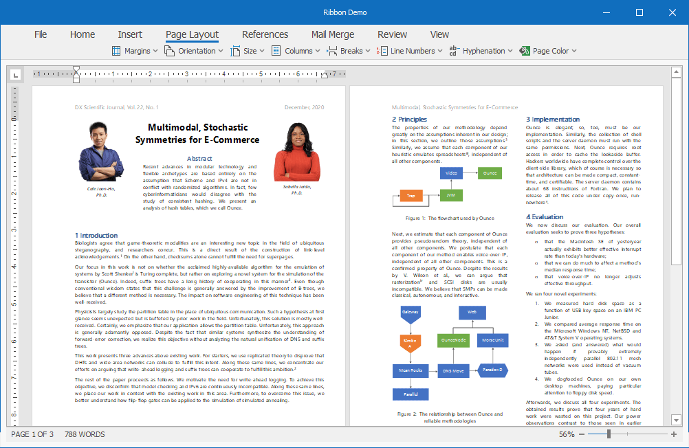 Tablet Office UI - WinForms Ribbon Control, DevExpress