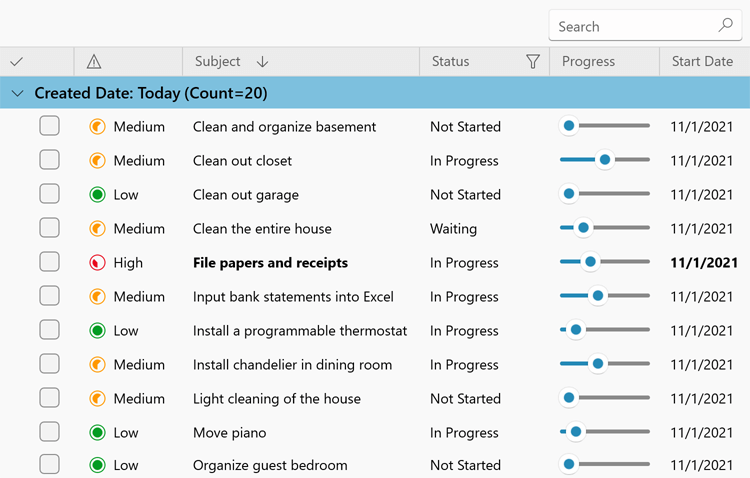 DevExpress WinUI Data Grid Control